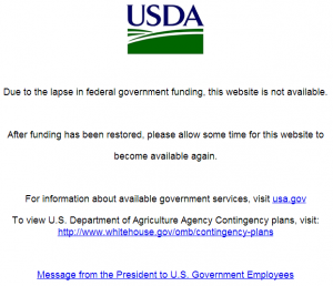 USDA_Website_Government_shutdown_notice